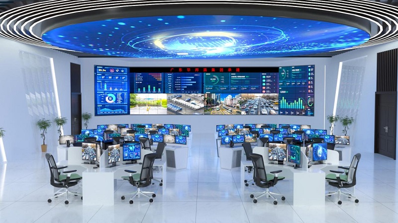 華邦瀛液晶拼接屏賦能企業(yè)安防，有效洞察全局！