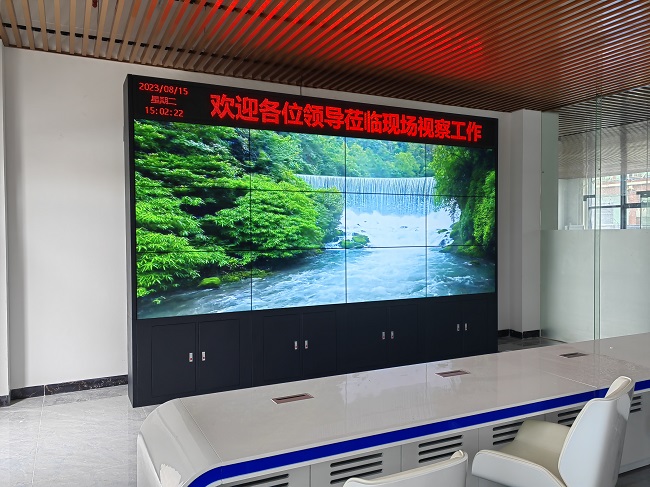 華邦瀛49寸1.7mm液晶拼接屏項目實拍圖